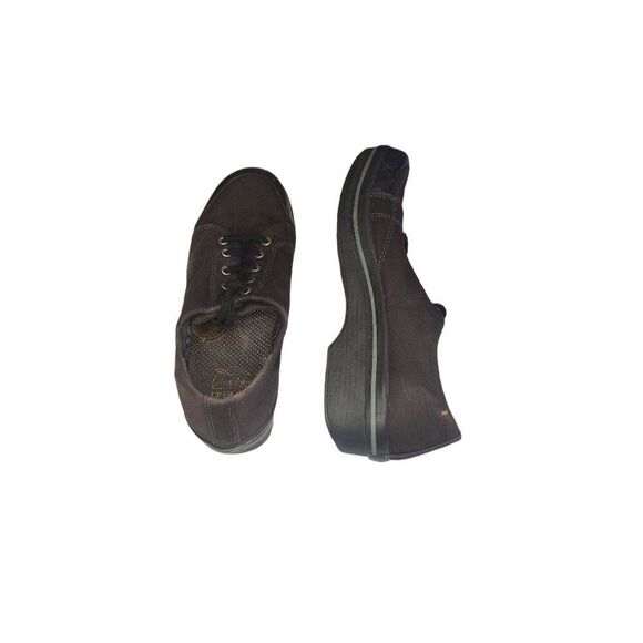 Dansko Veda Clog Sneakers Women Sz 8 Vegan Black Walking Canvas Boho Workwear - Picture 5 of 6